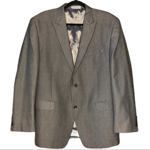 Joe Joseph Abboud Mens Gray Sport Suit Jacket 44R - Picture 1 of 10